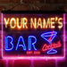 Personalized Cocktail Glass Bar Deluxe App-Enabled 3-Color LED Light Sign - Way Up Gifts