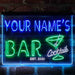 Personalized Cocktail Glass Bar Deluxe App-Enabled 3-Color LED Light Sign - Way Up Gifts