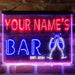 Personalized Champagne Glasses Cheers Deluxe App-Enabled 3-Color LED Light Sign - Way Up Gifts