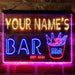 Personalized Cold Beer Bucket Deluxe App-Enabled 3-Color LED Light Sign - Way Up Gifts