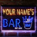 Personalized Cold Beer Bucket Deluxe App-Enabled 3-Color LED Light Sign - Way Up Gifts