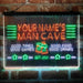 Personalized Man Cave Home Bar Deluxe App-Enabled 3-Color LED Light Sign - Way Up Gifts