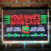Personalized Man Cave Home Bar Deluxe App-Enabled 3-Color LED Light Sign - LED Gift Works
