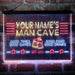 Personalized Man Cave Home Bar Deluxe App-Enabled 3-Color LED Light Sign - Way Up Gifts
