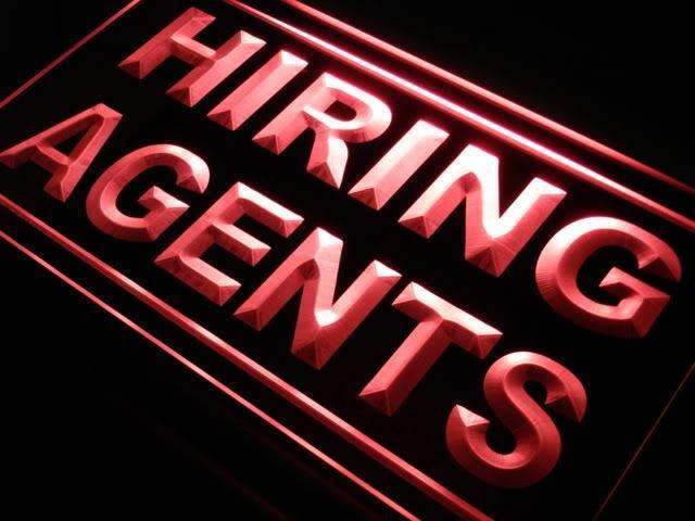 Staffing Employment Hiring Agents LED Light Sign - Way Up Gifts
