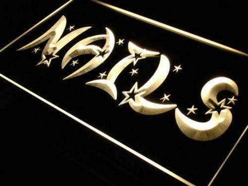 Stars Nail Salon LED Light Sign - LED Gift Works