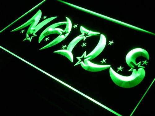 Stars Nail Salon LED Light Sign - LED Gift Works