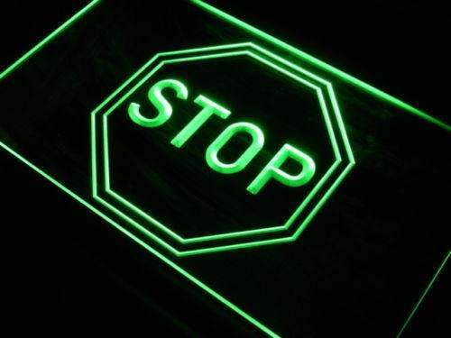 Stop LED Light Sign - LED Gift Works