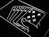 Straight Flush Poker LED Light Sign - Way Up Gifts