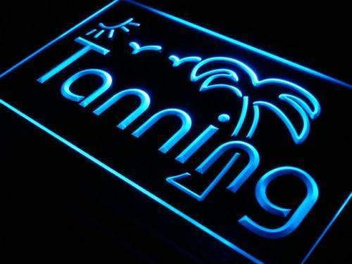 Sun Palm Tree Tanning LED Light Sign - LED Gift Works