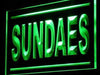 Sundaes Ice Cream Shop LED Light Sign - Way Up Gifts