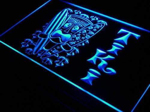 Surf Boards Tiki Mask LED Light Sign - Way Up Gifts