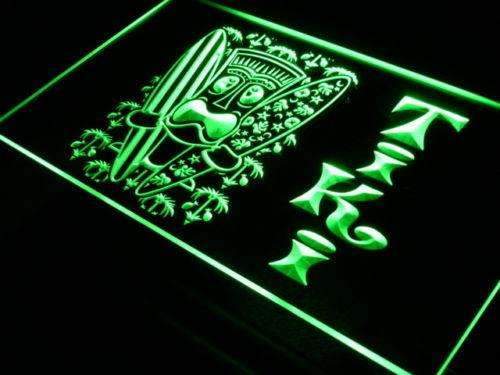 Surf Boards Tiki Mask LED Light Sign - Way Up Gifts