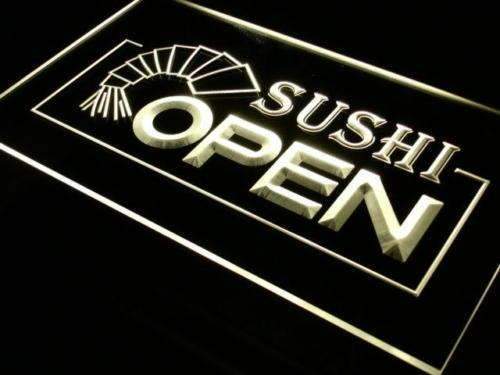Sushi Open LED Light Sign - Way Up Gifts