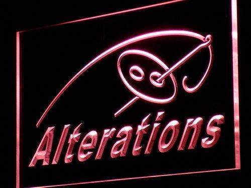 Tailor Clothing Alterations LED Light Sign - LED Gift Works