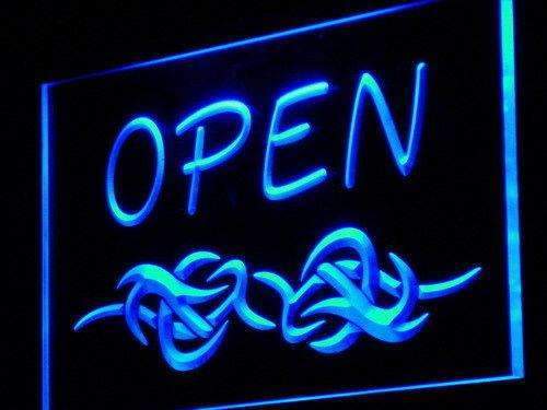 Tattoo Art Open LED Light Sign - Way Up Gifts