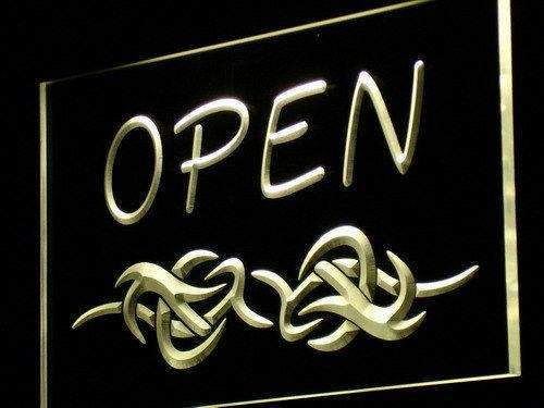 Tattoo Art Open LED Light Sign - Way Up Gifts