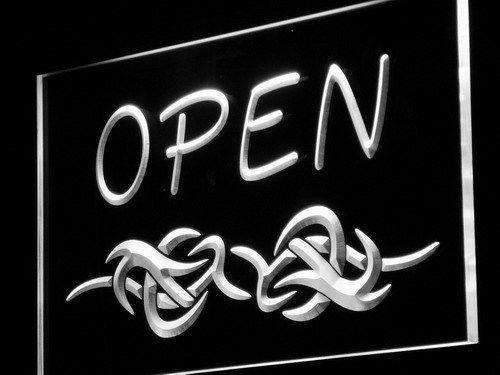 Tattoo Art Open LED Light Sign - LED Gift Works