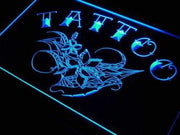 Tattoo Flower Art LED Light Sign - LED Gift Works