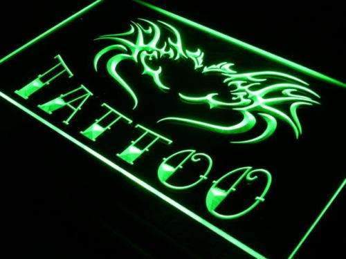 Tattoo Flying Dragon LED Light Sign - LED Gift Works