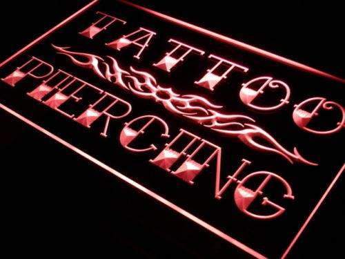 Tattoo Piercing LED Light Sign - Way Up Gifts