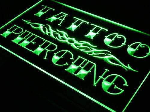 Tattoo Piercing LED Light Sign - LED Gift Works