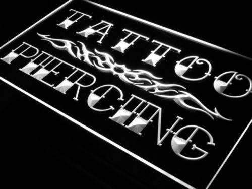 Tattoo Piercing LED Light Sign - Way Up Gifts