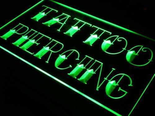 Tattoo Piercing Shop LED Light Sign - Way Up Gifts