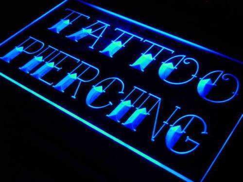 Tattoo Piercing Shop LED Light Sign - Way Up Gifts