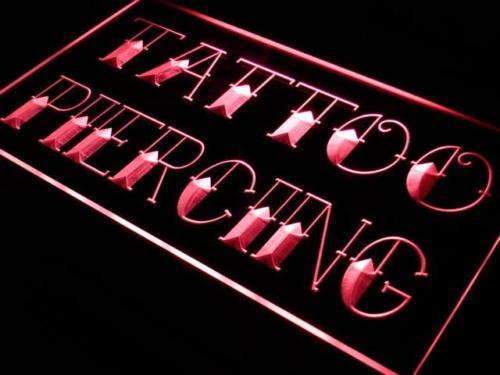Tattoo Piercing Shop LED Light Sign - Way Up Gifts