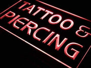 Tattoo Piercing Studio LED Light Sign - LED Gift Works