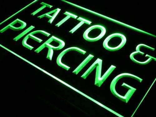 Tattoo Piercing Studio LED Light Sign - Way Up Gifts