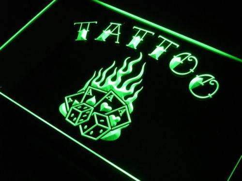 Tattoo Poker LED Light Sign - Way Up Gifts