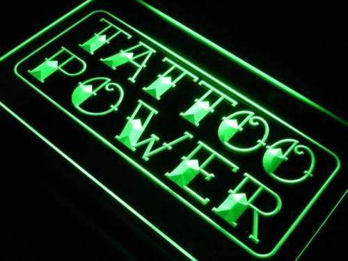 Tattoo Power Wall Decor LED Light Sign - Way Up Gifts