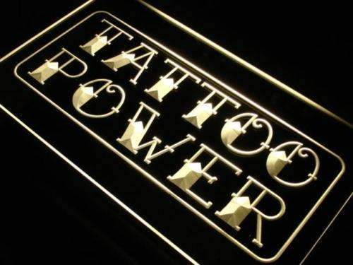 Tattoo Power Wall Decor LED Light Sign - Way Up Gifts