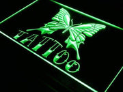 Tattoo Shop Butterfly LED Light Sign - LED Gift Works