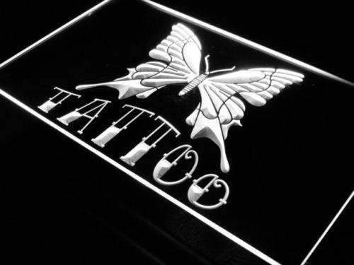 Tattoo Shop Butterfly LED Light Sign - LED Gift Works