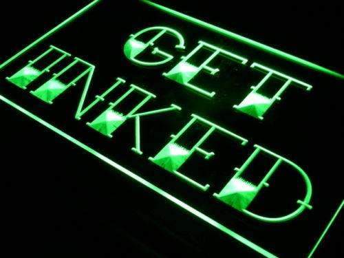 Tattoo Shop Get Inked LED Light Sign - Way Up Gifts
