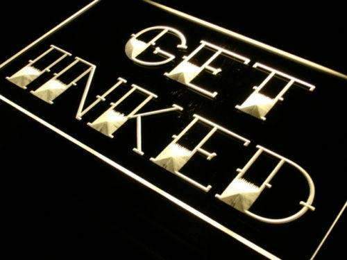 Tattoo Shop Get Inked LED Light Sign - LED Gift Works