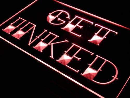 Tattoo Shop Get Inked LED Light Sign - LED Gift Works