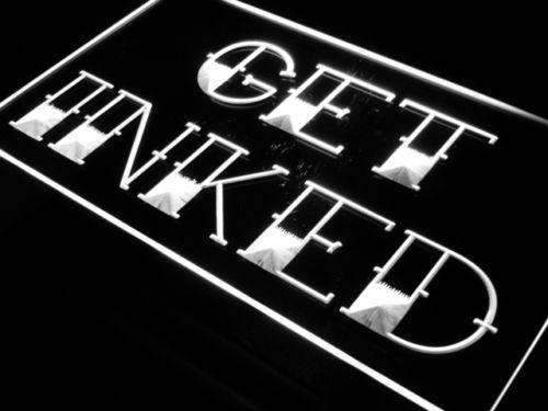 Tattoo Shop Get Inked LED Light Sign - LED Gift Works