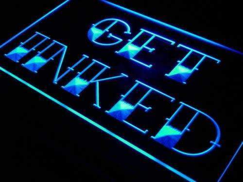 Tattoo Shop Get Inked LED Light Sign - LED Gift Works