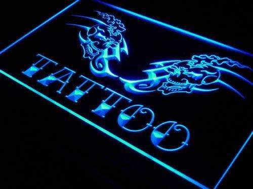 Tattoo Skulls LED Light Sign - LED Gift Works