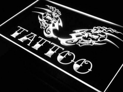 Tattoo Skulls LED Light Sign - Way Up Gifts