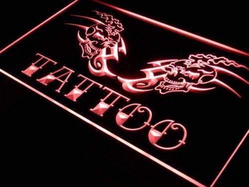 Tattoo Skulls LED Light Sign - Way Up Gifts