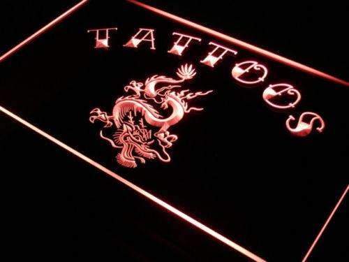 Tattoos Dragon LED Light Sign - LED Gift Works