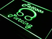 Tattoos Piercing LED Light Sign - LED Gift Works