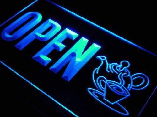 Tea Shop Open LED Light Sign - LED Gift Works