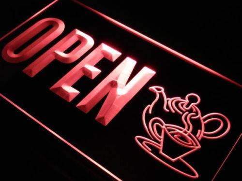 Tea Shop Open LED Light Sign - Way Up Gifts