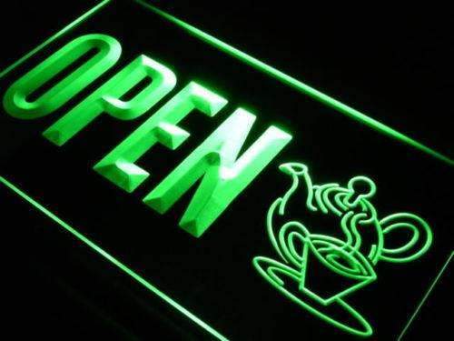 Tea Shop Open LED Light Sign - Way Up Gifts